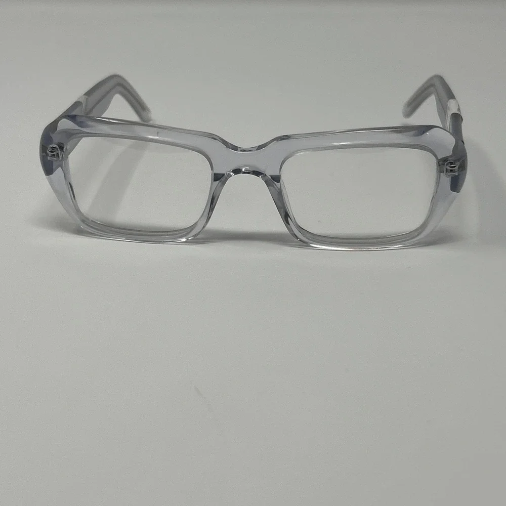 NWT Norman Childs VINTAGE 4 MATTE CLEAR Eyeglass 48-21-140 Unisex Kid Frames